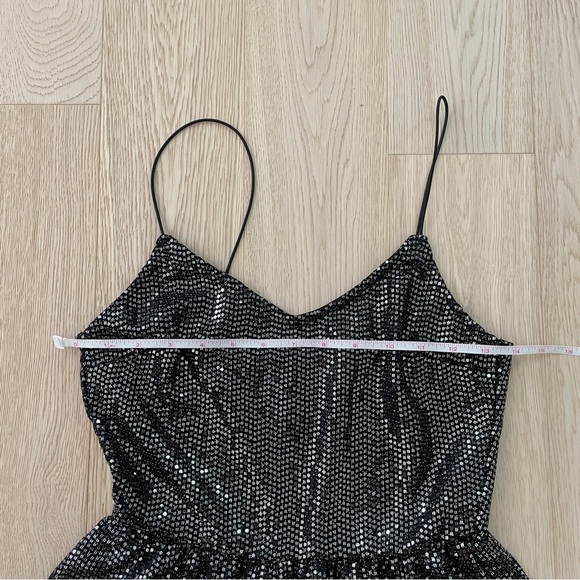 Divided Silver Sequin Black Romper - XS - Picture 10 of 10